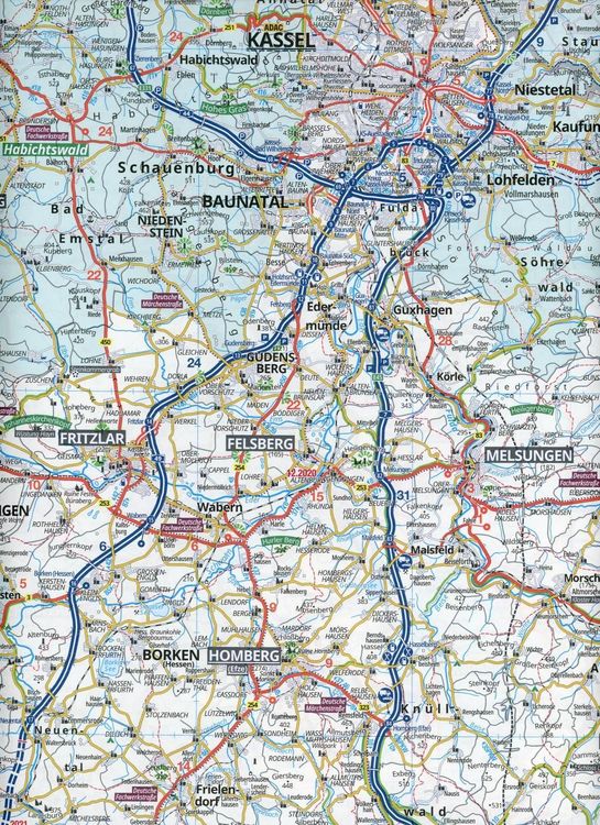 Produktbild: ADAC Regionalkarte Blatt 8 Harz 1:150 000