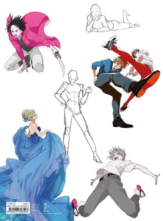 Produktbild: Dessiner ses personnages de manga : mouvements et postures