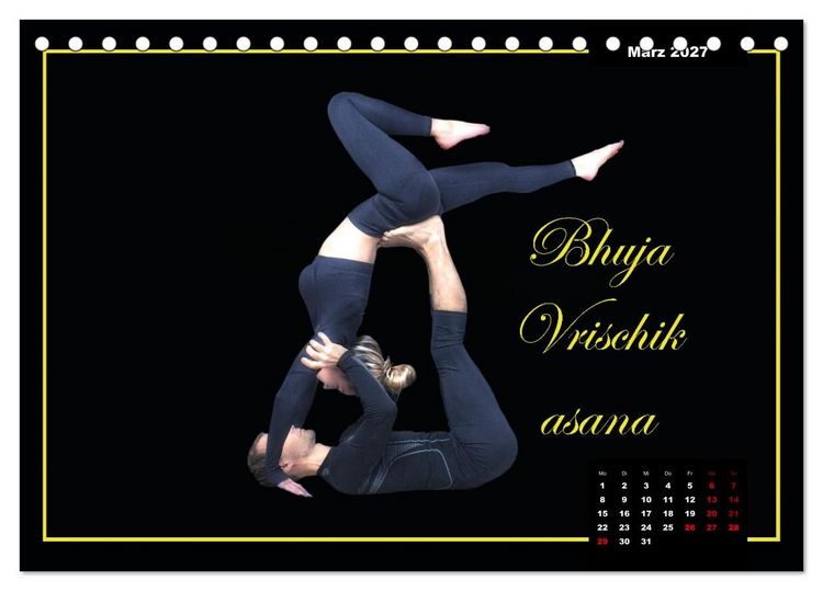 Produktbild: Yoga - Asana (Tischkalender 2027 DIN A5 quer), CALVENDO Monatskalender