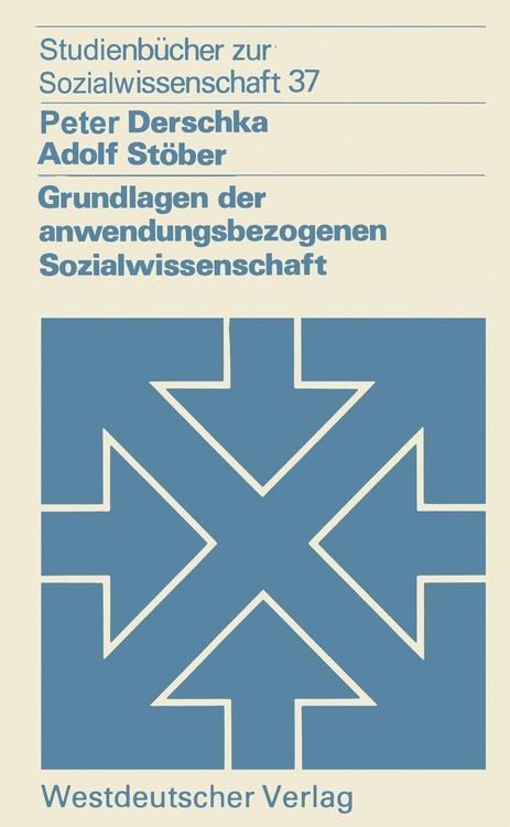 Produktbild: Grundlagen der anwendungsbezogenen Sozialwissenschaft
