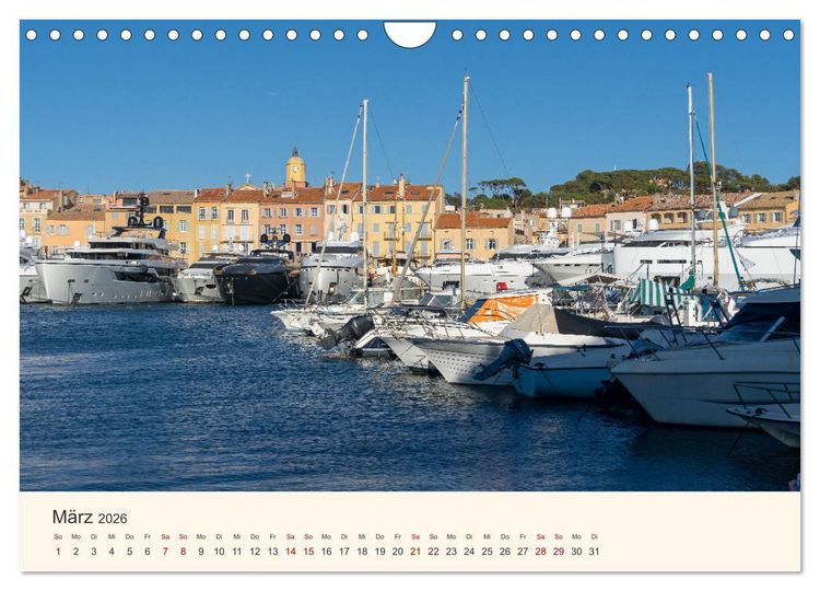 Produktbild: Wundersch&ouml;ne C&ocirc;te d'Azur (Wandkalender 2026 DIN A4 quer), CALVENDO Monatskalender