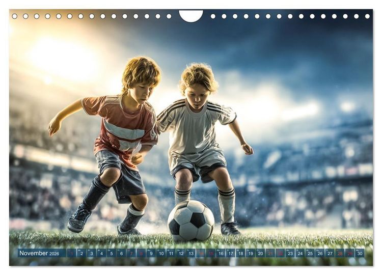 Produktbild: Fussball - Kids in Action (Wandkalender 2026 DIN A4 quer), CALVENDO Monatskalender