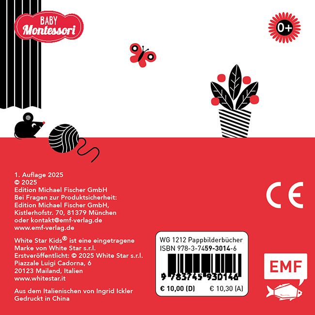 Produktbild: Kontrastbuch f&uuml;r Babys mit Fingerpuppe: Guck mal, kleine Katze