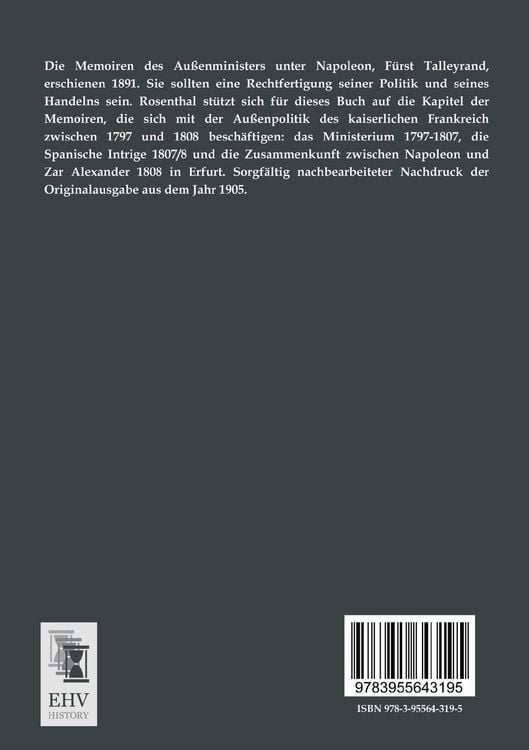 Produktbild: F&uuml;rst Talleyrand und die ausw&auml;rtige Politik Napoleons I.