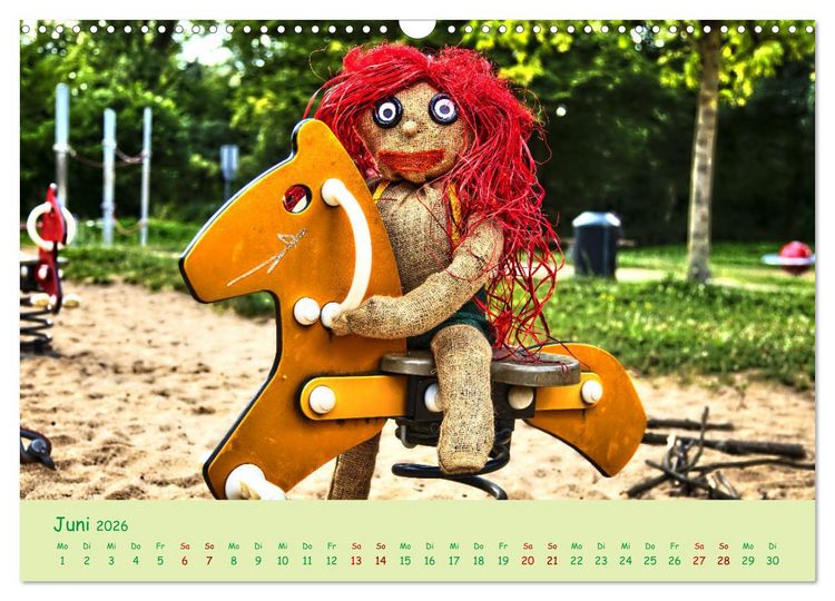 Produktbild: Mein Name ist Jute, wir sind auf dem Spielplatz (Wandkalender 2026 DIN A3 quer), CALVENDO Monatskalender