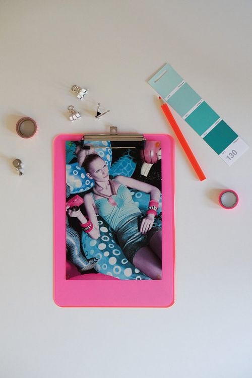 Produktbild: MAUL Schreibplatte neon, pink transparent
