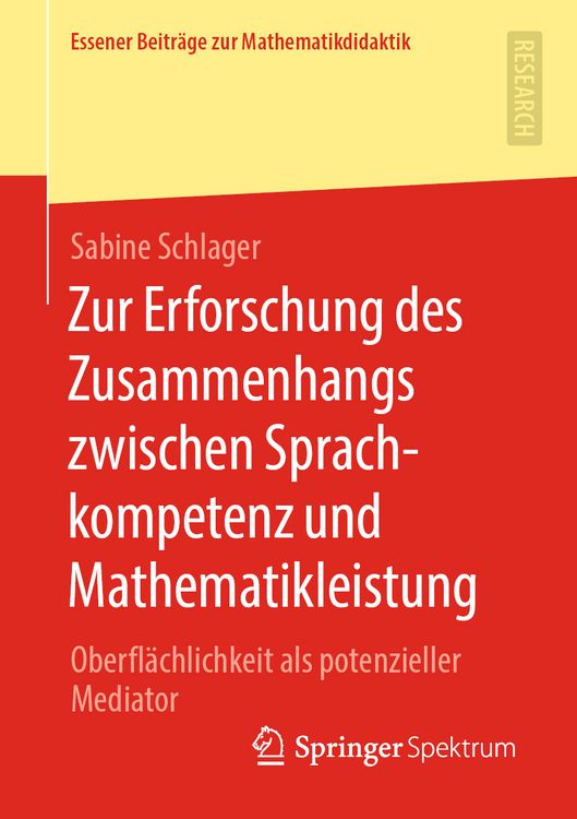 Produktbild: Zur Erforschung des Zusammenhangs zwischen Sprachkompetenz und Mathematikleistung