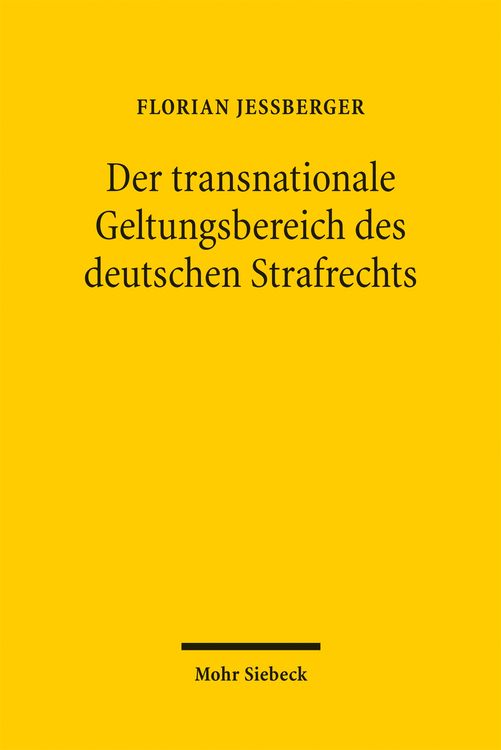 Produktbild: Der transnationale Geltungsbereich des deutschen Strafrechts