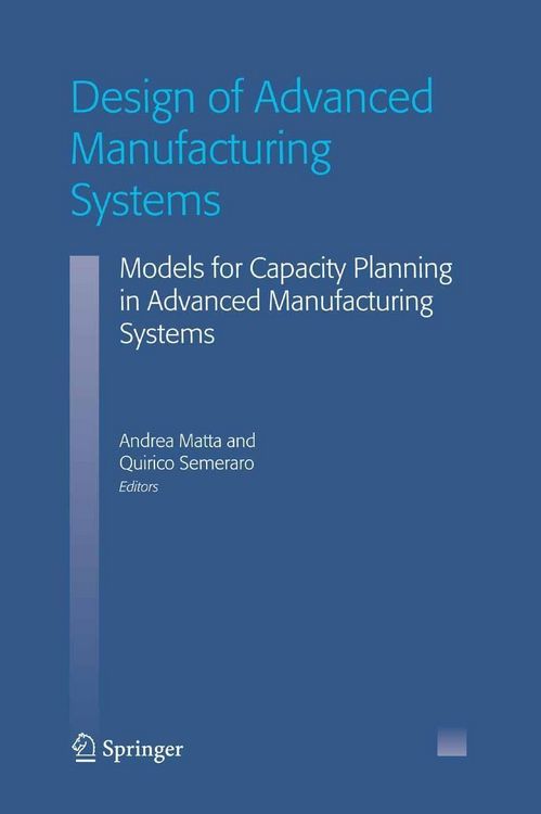 Produktbild: Design of Advanced Manufacturing Systems