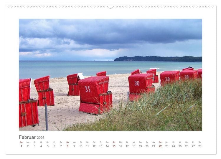 Produktbild: R&uuml;genliebe - Eine Hommage an die Ostseeinsel R&uuml;gen (Wandkalender 2026 DIN A2 quer), CALVENDO Monatskalender