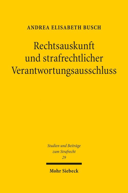 Produktbild: Rechtsauskunft und strafrechtlicher Verantwortungsausschluss