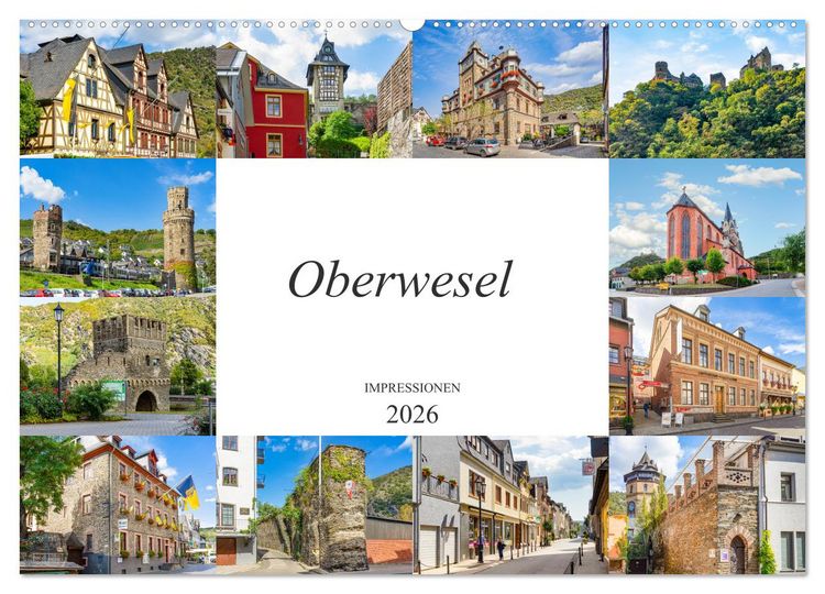 Produktbild: Oberwesel Impressionen (Wandkalender 2026 DIN A2 quer), CALVENDO Monatskalender