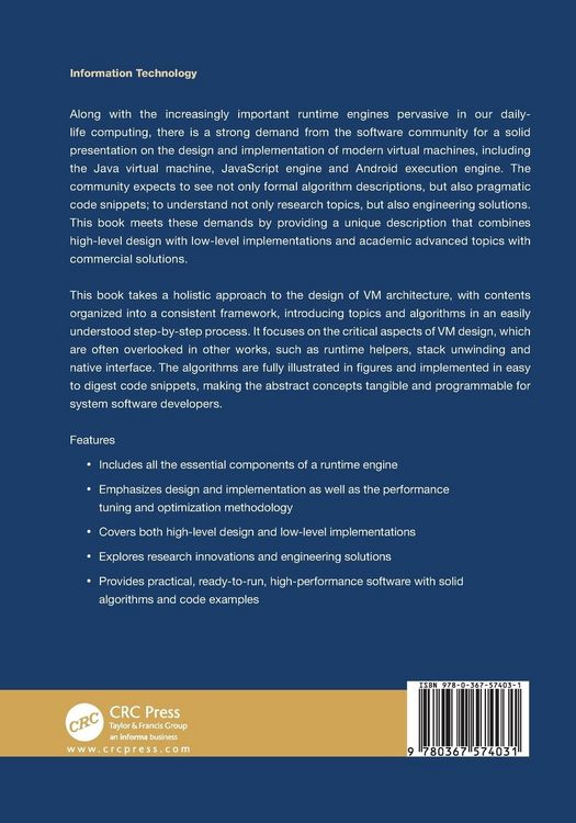 Produktbild: Advanced Design and Implementation of Virtual Machines