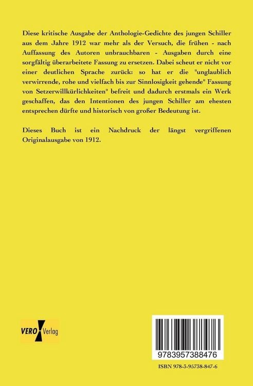 Produktbild: Schillers Anthologie-Gedichte, kritisch herausgegeben