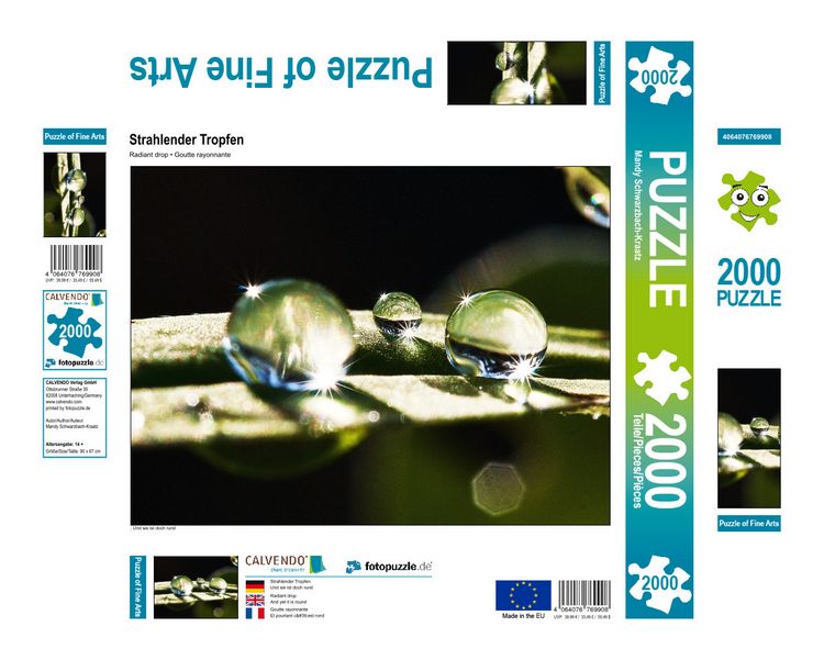 Produktbild: CALVENDO Puzzle Strahlender Tropfen | 2000 Teile Lege-Gr&ouml;&szlig;e 90x67cm Foto-Puzzle f&uuml;r gl&uuml;ckliche Stunden