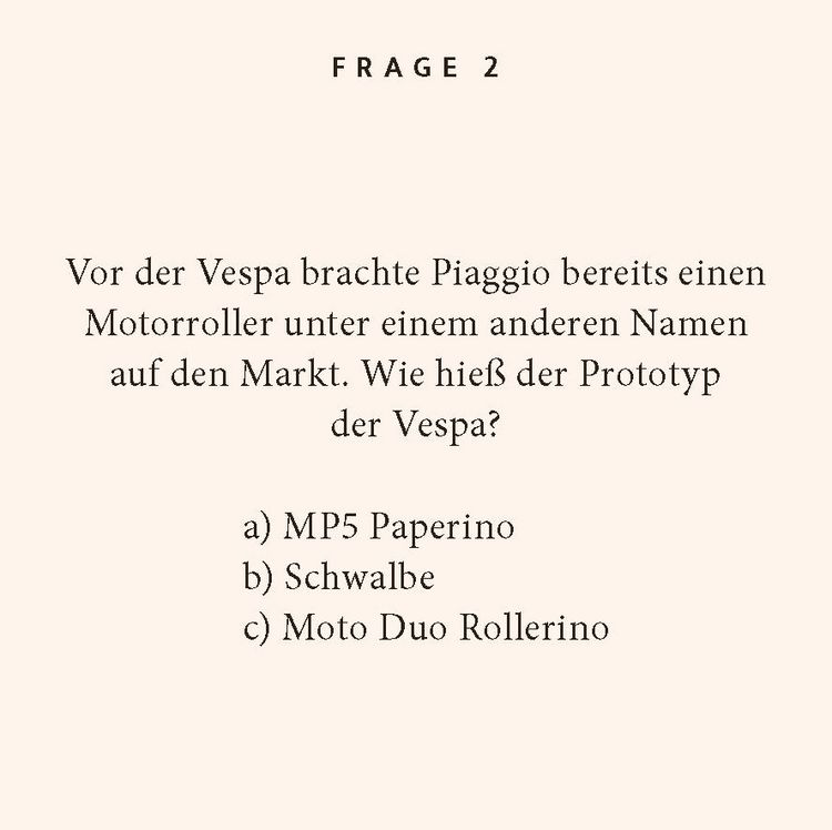 Produktbild: Vespa-Quiz