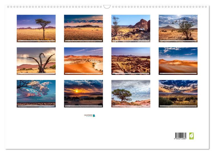 Produktbild: Namibia - Farben und Licht (Wandkalender 2026 DIN A2 quer), CALVENDO Monatskalender