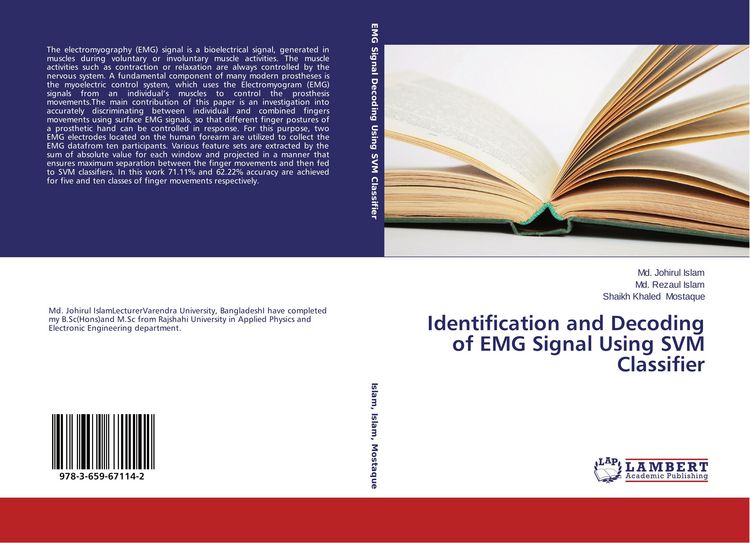 Produktbild: Identification and Decoding of EMG Signal Using SVM Classifier