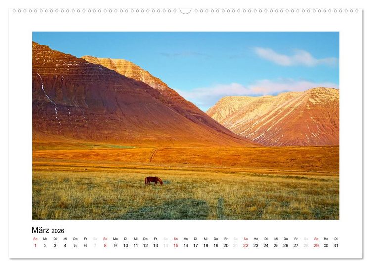 Produktbild: Magisches Island (Wandkalender 2026 DIN A2 quer), CALVENDO Monatskalender