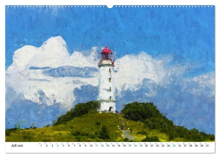 Produktbild: Hiddensee - Malerische Insel der Ostsee (hochwertiger Premium Wandkalender 2026 DIN A2 quer), Kunstdruck in Hochglanz