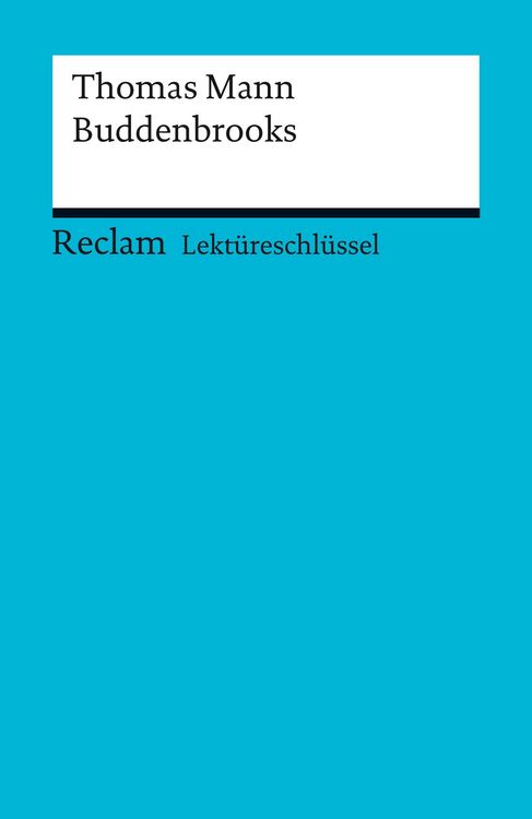 Produktbild: Thomas Mann: Buddenbrooks