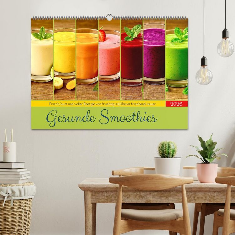 Produktbild: Gesunde Smoothies (Wandkalender 2026 DIN A2 quer), CALVENDO Monatskalender