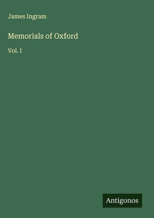Produktbild: Memorials of Oxford