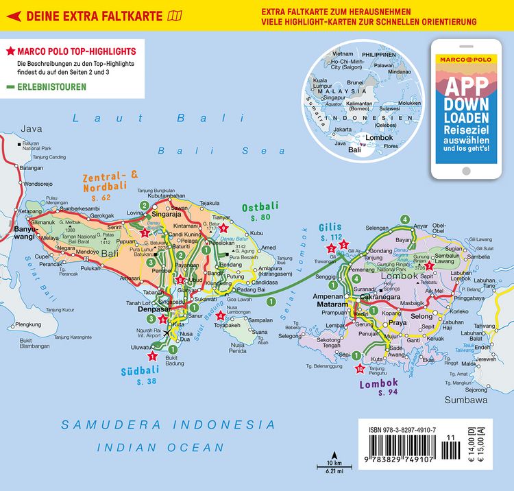 Produktbild: MARCO POLO Reisef&uuml;hrer Bali, Lombok, Gilis