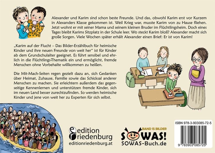 Produktbild: Karim auf der Flucht - Das Bilder-Erz&auml;hlbuch f&uuml;r heimische Kinder und ihre neuen Freunde von weit her