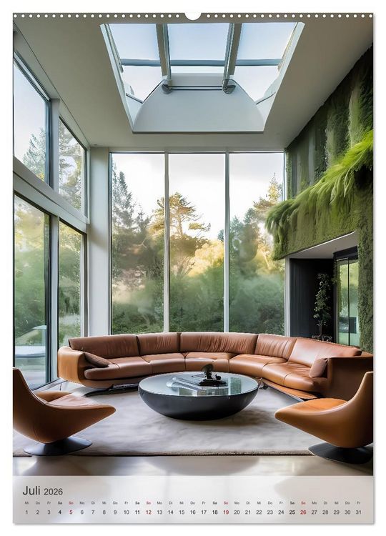 Produktbild: Wohn(t)r&auml;ume - Wohnzimmer Impressionen (hochwertiger Premium Wandkalender 2026 DIN A2 hoch), Kunstdruck in Hochglanz