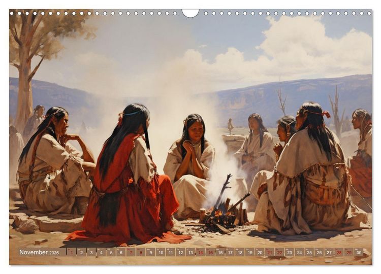 Produktbild: Indianische Impressionen (Wandkalender 2026 DIN A3 quer), CALVENDO Monatskalender