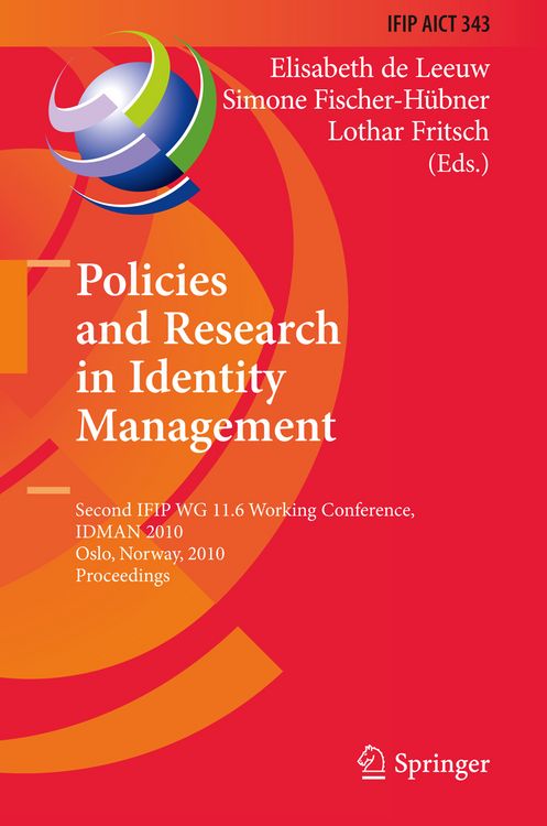 Produktbild: Policies and Research in Identity Management