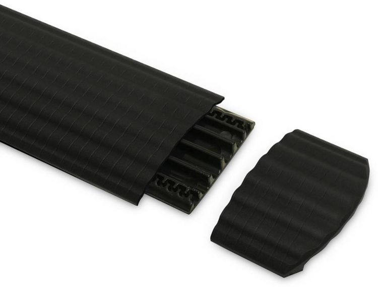 Produktbild: DEFENDER by Adam Hall Endst&uuml;ck 85168 Thermoplastisches Polyurethan (TPU) Schwarz Anzahl Kan&auml;le: 4 90 mm Inhalt: 1 St.