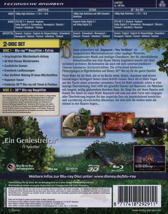 Rapunzel - Neu verföhnt (+ Blu-ray)