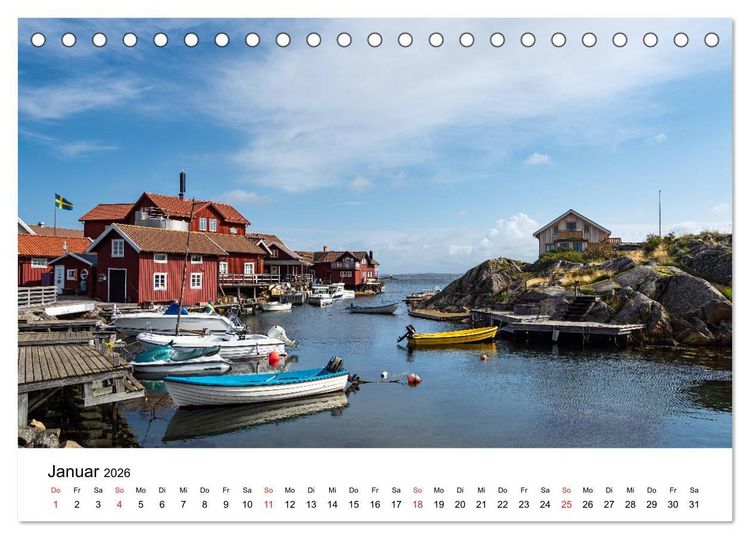 Produktbild: Westk&uuml;ste in Schweden (Tischkalender 2026 DIN A5 quer), CALVENDO Monatskalender