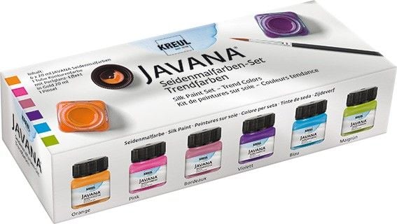 Produktbild: KREUL Javana Seidenmalfarben Set Trendfarben 6 x 20 ml
