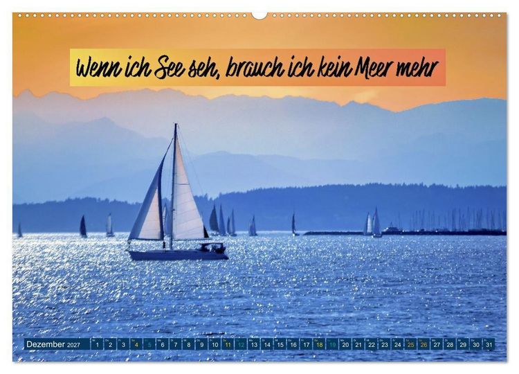 Produktbild: Segeln - mit einem Augenzwinkern (Wandkalender 2027 DIN A2 quer), CALVENDO Monatskalender