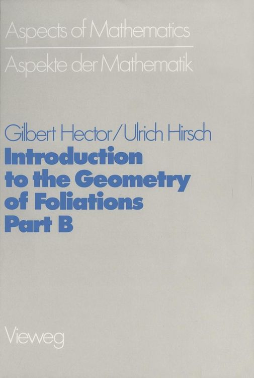 Produktbild: Introduction to the Geometry of Foliations, Part B