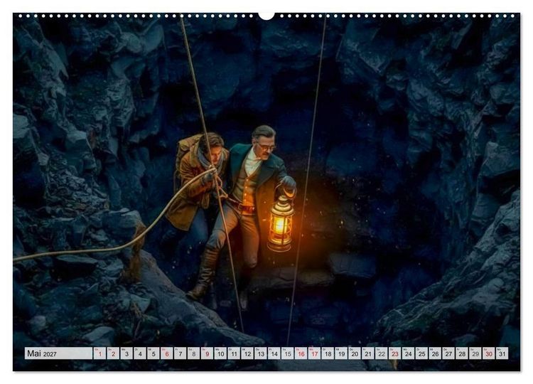Produktbild: Die Reise zum Mittelpunkt der Erde (Wandkalender 2027 DIN A2 quer), CALVENDO Monatskalender