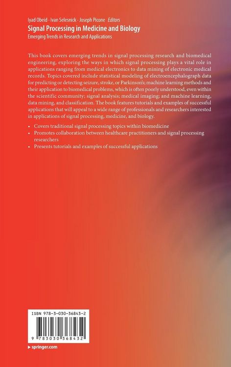 Produktbild: Signal Processing in Medicine and Biology