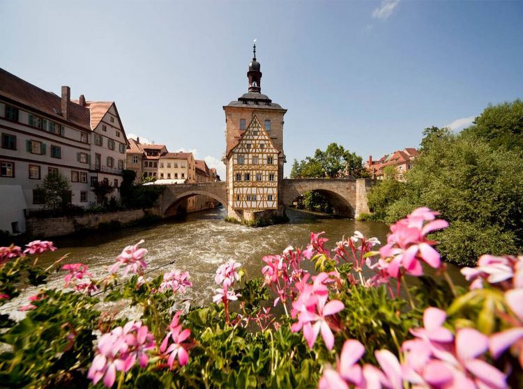 Produktbild: Fluss Regnitz und Rathaus in Bamberg (Puzzle)