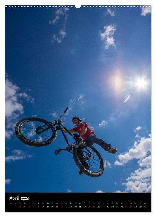 Produktbild: Slopestyle Extrembiking (hochwertiger Premium Wandkalender 2026 DIN A2 hoch), Kunstdruck in Hochglanz
