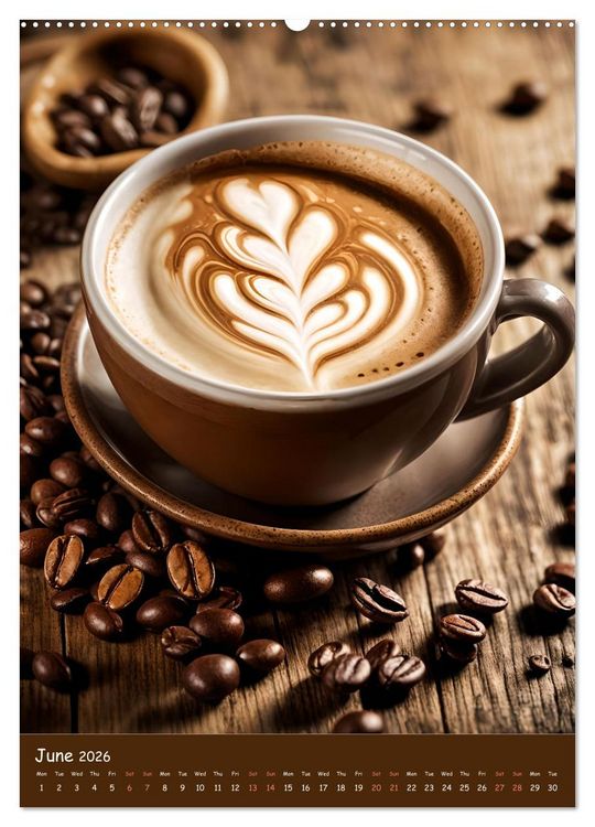 Produktbild: The Soul of Coffee - A Daily Ritual (Wall Calendar 2026 DIN A2 portrait), CALVENDO 12 Month Wall Calendar