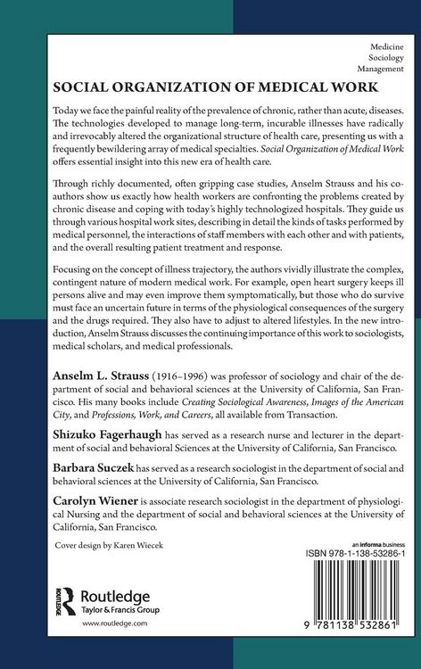 Produktbild: Social Organization of Medical Work