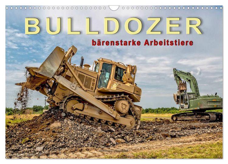Produktbild: Bulldozer - b&auml;renstarke Arbeitstiere (Wandkalender 2026 DIN A3 quer), CALVENDO Monatskalender