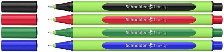 Produktbild: Schneider Fineliner Line-Up, 4er Set