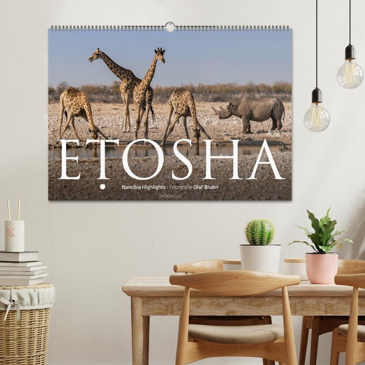 Produktbild: ETOSHA &ndash; Namibia Highlights (Wandkalender 2026 DIN A2 quer), CALVENDO Monatskalender
