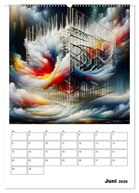 Produktbild: Geflochtene Kunstwelten (hochwertiger Premium Wandkalender 2026 DIN A2 hoch), Kunstdruck in Hochglanz