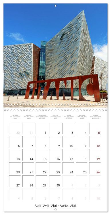 Produktbild: Northern Ireland and Belfast (Wall Calendar 2026 12 &times; 12 Inch) CALVENDO 12 Month Wall Calendar