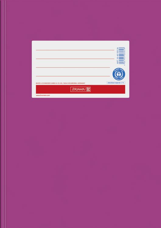 Produktbild: Brunnen Hefth&uuml;lle A5, Papier extrastark, pink